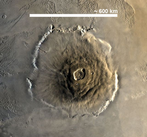 Le volcan Olympus Mons